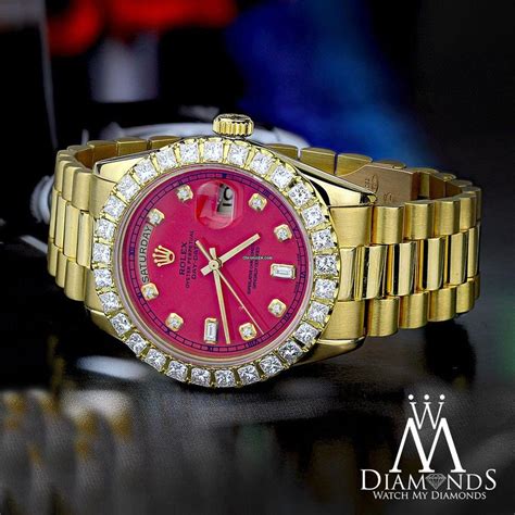 presidential rolex red face replica|faux rolex president.